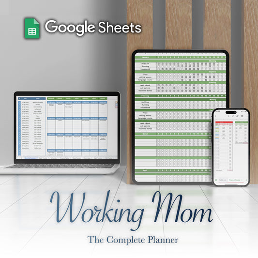 Working Mom | The Complete Planner (Google Sheets)